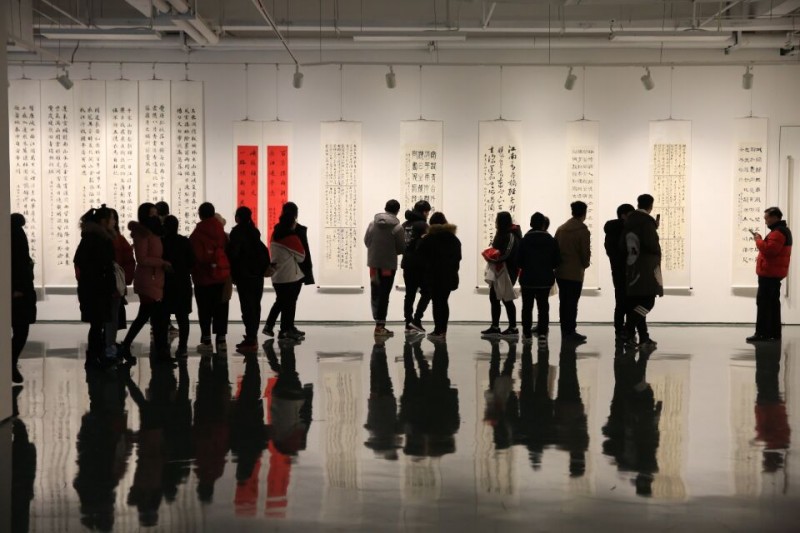 運城幼兒師范高等?？茖W(xué)校教師書法作品展盛裝開幕